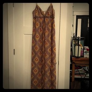 Maxi dress with adjustable straps